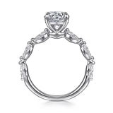 Caitte Round Double Prong Diamond Engagement Ring