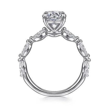Caitte Round Double Prong Diamond Engagement Ring