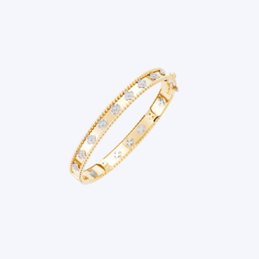 Candice Clover Diamond Bangle