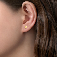 Load image into Gallery viewer, 14K Yellow Gold Round Stud Earrings
