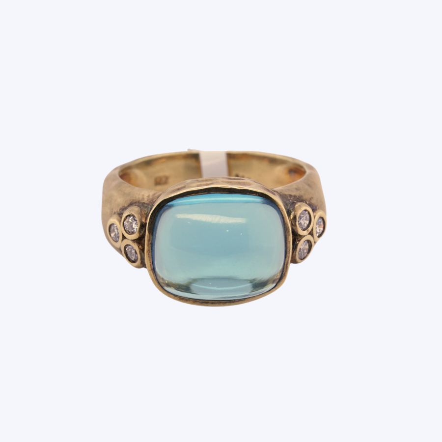 Soffee Swiss Blue Topaz Ring