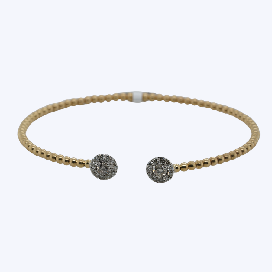 Aubrielle Open Diamond Bangle