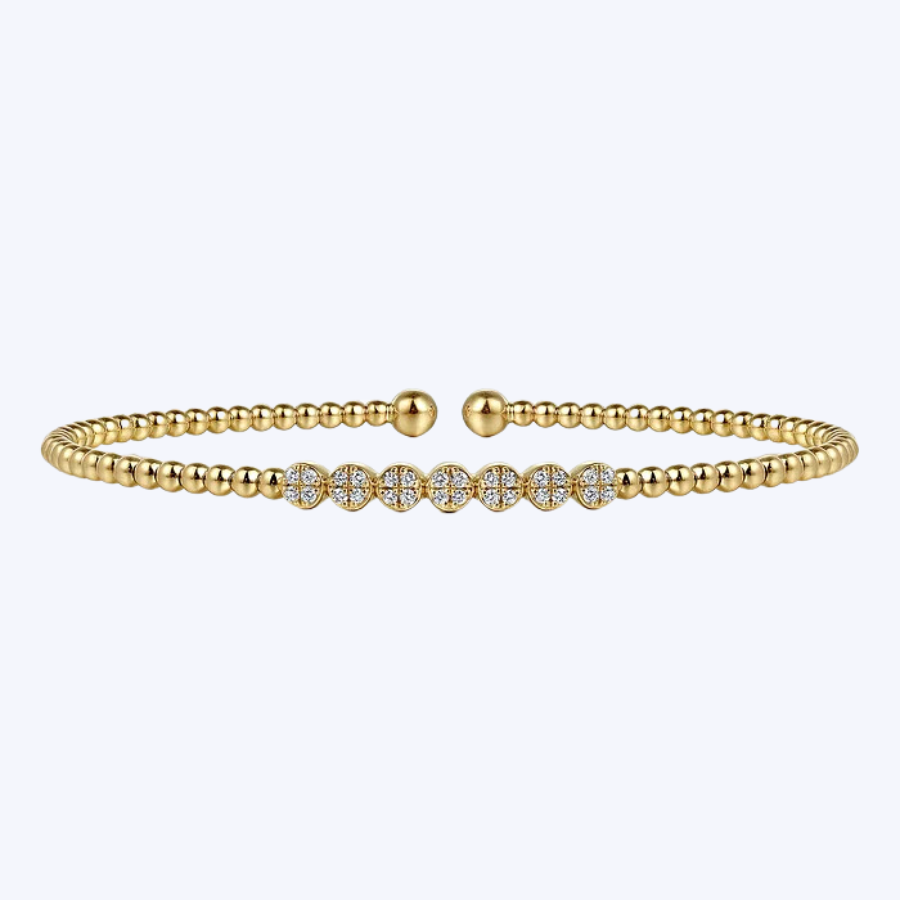 Bujukan Bead and Cluster Diamond Bangle