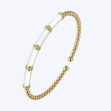 Bujukan Beads Split Bangle with Enamel