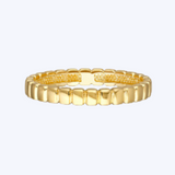 Gold Textured Band Ring