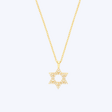 Diamond Star of David Necklace