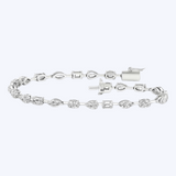 Mixed Shapes Lab-Grown Diamond Tennis Bracelet