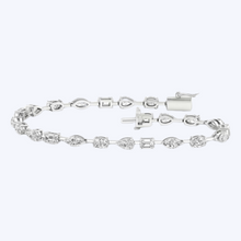 Load image into Gallery viewer, Mixed Shapes Lab-Grown Diamond Tennis Bracelet
