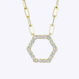 Erica Hexagon Necklace