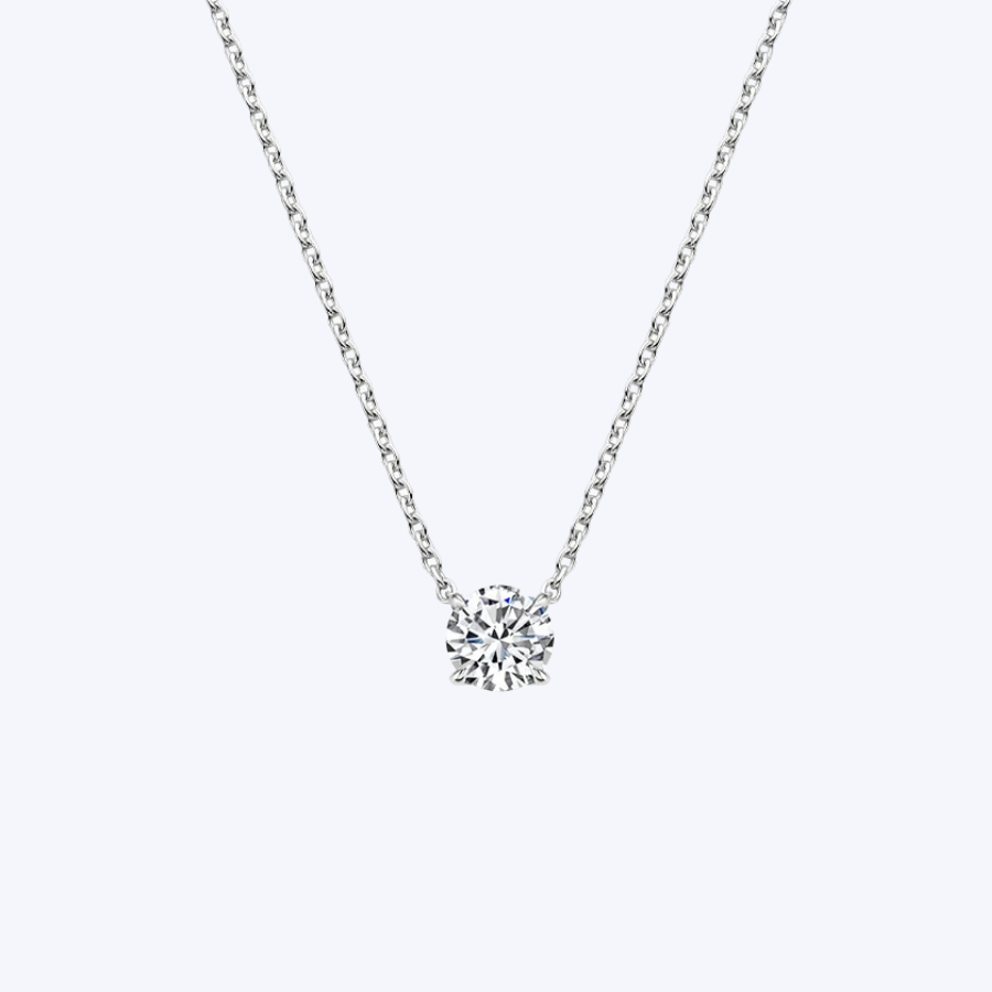 Corrina Single Diamond Pendant Necklace