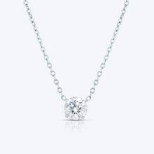 Load image into Gallery viewer, Margot Lab-Grown Single Diamond Pendant Necklace
