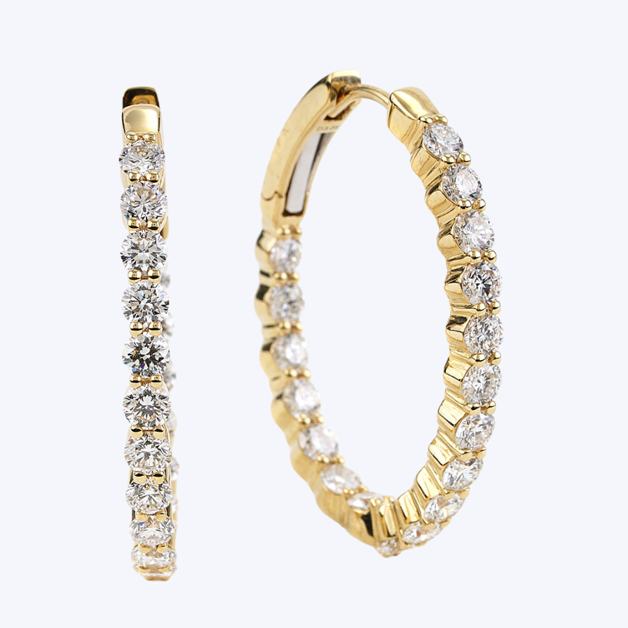 Trisha Diamond Hoops