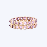 Polly Pink Pyramid Sapphire Ring