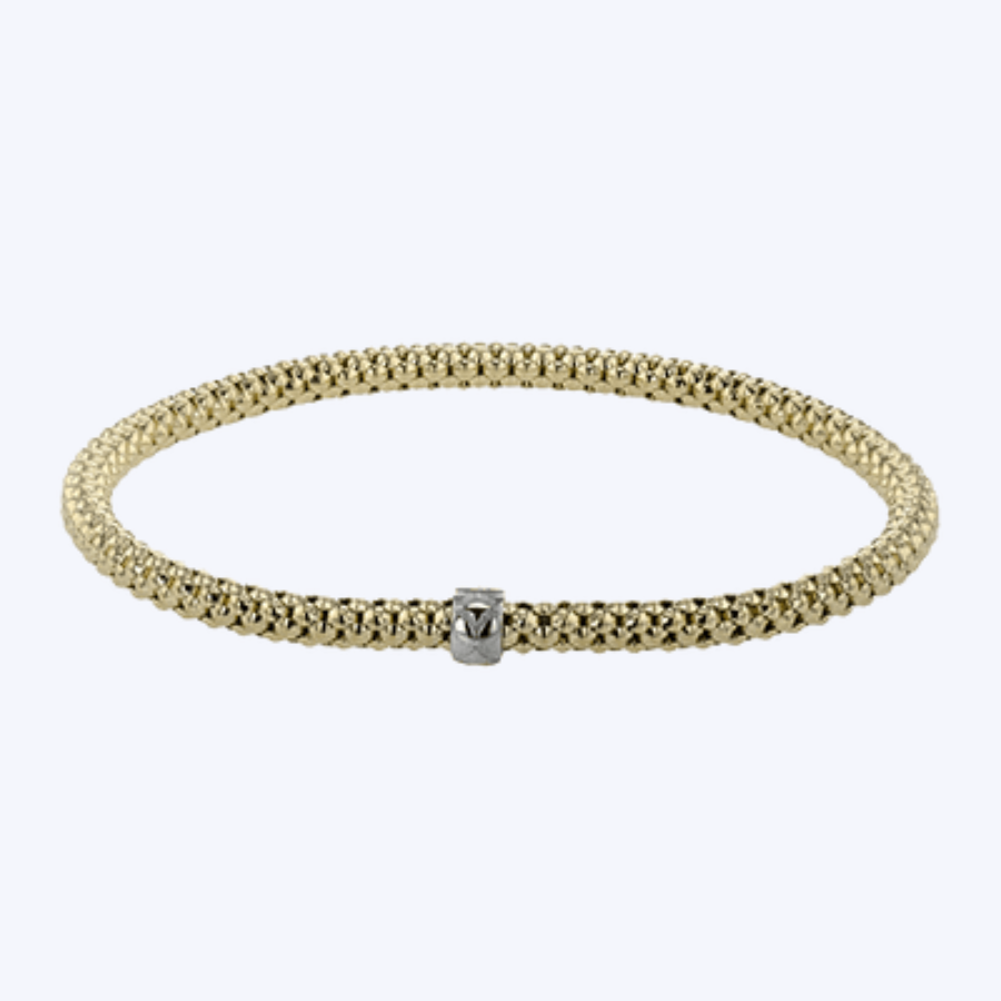 Stretch 18K Gold Bracelet