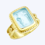 Bailey Blue Venetian Glass Ring