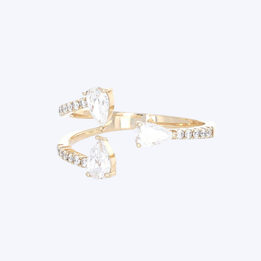 Diamond Triple Wrap Ring