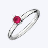 Charli Bezel Set Ruby Ring