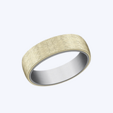 Yellow Gold Diamond Brush Band with Ammara Stone