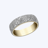 Etched Ammara Stone and Gold Band