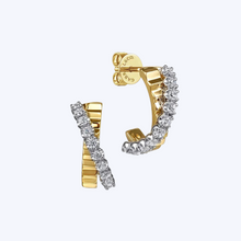 Load image into Gallery viewer, Emeline Diamond Hoops
