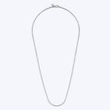 Max Box Chain Silver Necklace