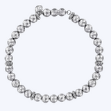 Keith Silver Faceted Beaded Bracelet