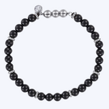 Matt Onyx Beaded Bracelet