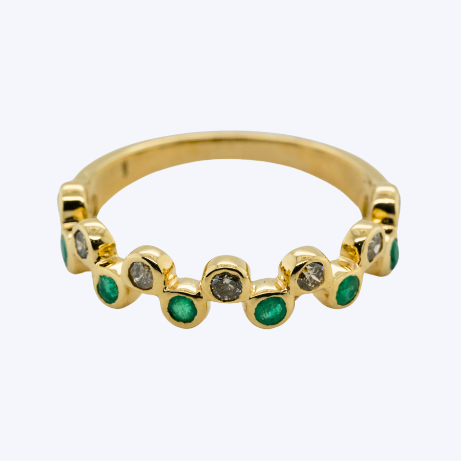 Eve Emerald and Diamond Ring