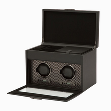 Load image into Gallery viewer, Axis Double Watch Winder With Storage
