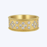 Diamond Clover Wide Band