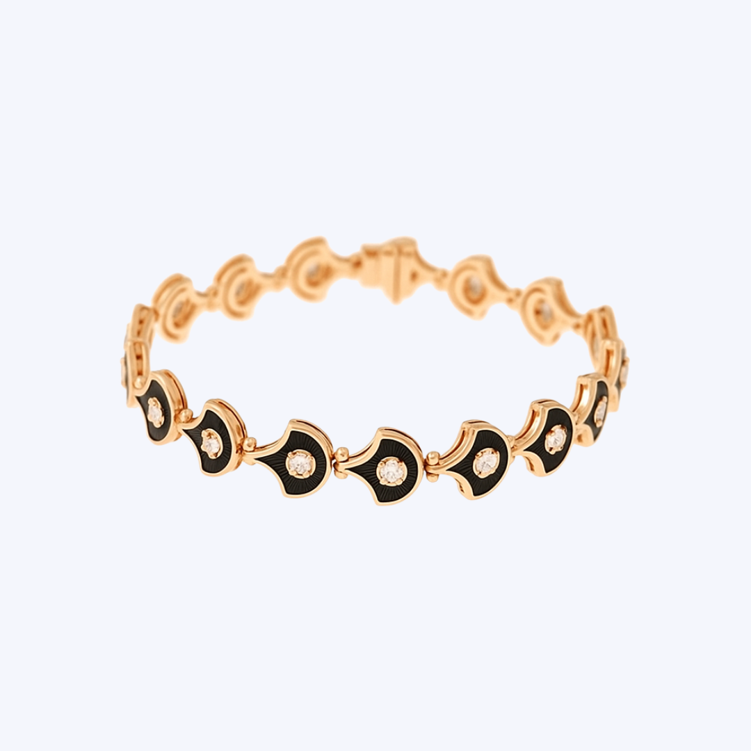 Fish for Love Collection Enamel Set with Diamonds Bracelet