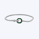 Diamond & Gemstone Buckle Bracelet