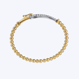 Bujukan Collection Mix of White and Yellow Gold Diamond Bangle