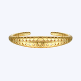 Bujukan Collection Yellow Plain Gold Graduating Cuff Bracelet
