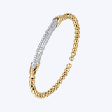 Bujukan Collection Diamond Bar Split Bangle Bracelet w/ Lock