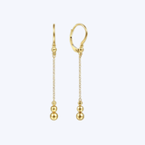 Bujukan Beaded Long Chain Drop Earrings