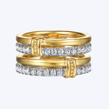 Bujukan Bold and Diamond Easy Stackable Ring