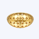 Bujukan Bold Plain Gold Wide Bujukan Band Ring