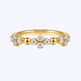Bujukan and Diamond Clover Stackable Ring