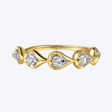 Teardrop Diamond Stackable Ring