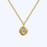 Round Diamond Pendant Necklace