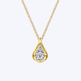Diamond Teardrop Pendant Necklace
