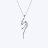 Diamond Spike Bypass Drop Necklace