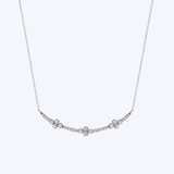 Diamond Clover Bar Necklace