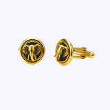 Vintage-Style Gold Elephant Cufflinks