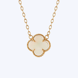 Mandy Mother of Pearl Clover Pendant Necklace