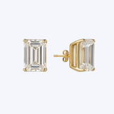 2ctw Lab-Grown Emerald-Cut Diamond Studs