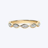0.75ctw Lab-Grown Diamond Marquise East West Anniversary Band