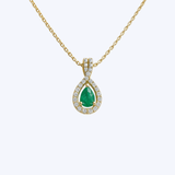 Gracie Emerald and Diamond Necklace