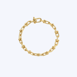 Medium Gold Station Link Bracelet